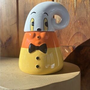 Johanna Parker Ghost Candy Corn Ceramic Jar